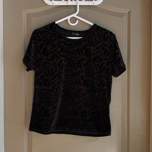 vintage 90s velvet tee whimsigoth quiet luxury